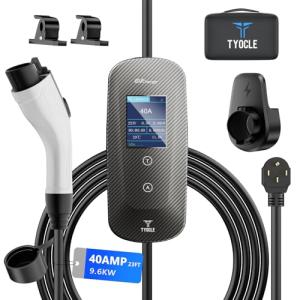 Portable Level 2 EV Charger with 23 Ft Cable