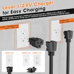 25ft Level 1 Portable EV Charger with Dual Plugs