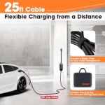 25ft Level 1 Portable EV Charger with Dual Plugs
