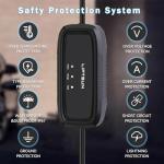 LIFTSUN Level 1+2 EV Charger, 16 Amp 120V or 240V, Portable Electric Vehicle Charging Station with 25Ft Charging Cable NEMA 6-20 Plug NEMA 5-15P Adapter,Home EV Charger for SAE J1772 Standard