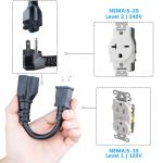 LIFTSUN Level 1+2 EV Charger, 16 Amp 120V or 240V, Portable Electric Vehicle Charging Station with 25Ft Charging Cable NEMA 6-20 Plug NEMA 5-15P Adapter,Home EV Charger for SAE J1772 Standard