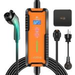 Voltre M2 Level 1 & 2 EV Charger for Tesla & EVs | 25 Ft MAX Cable | 8-32A | 110-240V Portable Electric Car Fast Charger |14-50, 5-20 Plug |
