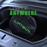 LIFTSUN Level 1+2 EV Charger, 16 Amp 120V or 240V, Portable Electric Vehicle Charging Station with 25Ft Charging Cable NEMA 6-20 Plug NEMA 5-15P Adapter,Home EV Charger for SAE J1772 Standard