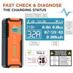 Voltre M2 Level 1 & 2 EV Charger for Tesla & EVs | 25 Ft MAX Cable | 8-32A | 110-240V Portable Electric Car Fast Charger |14-50, 5-20 Plug |