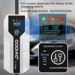 GODIAG Level 1+2 EV Charger - ETL Certified, 16Amp, 110V-240V, 20ft Cable, Portable Electric Car Charger for J1772 EVs with NEMA 6-20 & NEMA 5-15 Plug