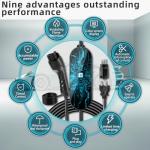 NIUNIUEV Level 1+2 EV Charger,8~16 Amp Electric Car Charger 110~240V,Electric Vehicle Charging Station with NEMA 6-20P & NEMA 5-15P,Travel EV Charge Cable,for J1772 Electric Cars