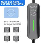 AplysiaTech Portable Tesla Charger Level 1, 15Amp 110V, 1.65KW Tesla Electric Vehicle Charger, 21Ft Extension Cord, Plug-in Electric Car Home Charging Station,Compatible with All Tesla Models X/Y/3/S