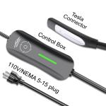 AplysiaTech Portable Tesla Charger Level 1, 15Amp 110V, 1.65KW Tesla Electric Vehicle Charger, 21Ft Extension Cord, Plug-in Electric Car Home Charging Station,Compatible with All Tesla Models X/Y/3/S