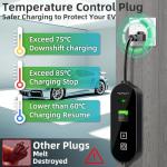 NIUNIUEV Level 1+2 EV Charger,8~16 Amp Electric Car Charger 110~240V,Electric Vehicle Charging Station with NEMA 6-20P & NEMA 5-15P,Travel EV Charge Cable,for J1772 Electric Cars