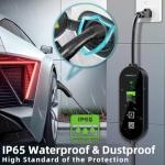 NIUNIUEV Level 1+2 EV Charger,8~16 Amp Electric Car Charger 110~240V,Electric Vehicle Charging Station with NEMA 6-20P & NEMA 5-15P,Travel EV Charge Cable,for J1772 Electric Cars