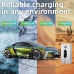 NIUNIUEV Level 1+2 EV Charger,8~16 Amp Electric Car Charger 110~240V,Electric Vehicle Charging Station with NEMA 6-20P & NEMA 5-15P,Travel EV Charge Cable,for J1772 Electric Cars