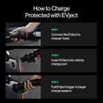 EVJECT Escape Connector 2.0 - Electric Vehicle NACS Charger Connector for Safe Emergency Breakaway - Compatible with Model Y/3(Post 2019) & Non-Tesla NACS EVs - Level 1, 2 & DC Fast Charging