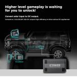 ETAKER F1000 Pro-1000W Dual-Input DC-DC Charger for Portable Power Stations, Backup Batteries, APP-Controlled 12-48V Output for for RVs, SUVs, Trucks, Boats