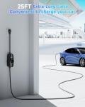 EVDANCE Level 2 EV Charger for Tesla, 40A 240V 9.6kW Portable NACS EV Charger with NEMA 14-50 Plug 25FT Cord, Adjustable Current/Timing Delay Electric Car Charger Compatible with Nacs Model 3/Y/S/X