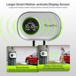 FlowGo Level 2 Charger for Tesla 50A Smart Home Charger NACS 240V Tesla Charger 50 Apms Large Motion-Activate Display Screen One-Piece Housing Metal Case 25 FT Cable NEMA 14-50 Plug