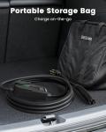 SEGUMA Level 2 Tesla Charger, 40Amp 240V NEMA 14-50 Plug, 28FT Extension Cable, Adjustable Current, Delayed Start Timer, Portable Mobile EV Charger for Tesla, Compatible with Model Y/S/3/X/Cybertruck
