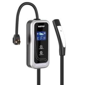 Portable Level 2 EV Charger for Tesla, 40A NACS Car Charger with 240V, 20FT Extension Cable, EV Charging Station【Only for Tesla Cars】