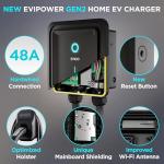 EVIQO Level 2 EV Charger Hardwired - NACS EVSE Compatible with Tesla - 48 Amp EV Charger Level 2 w/NACS, 240V, 25' EV Charging Cable