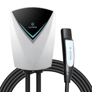 Lectron Tesla (NACS) V-Box Pro Electric Vehicle Charging Station 48 Amp - Level 2 EV Charger (240V) with NEMA 14-50 Plug/Hardwired Compatible with All Tesla Models S/3/X/Y & Cybertruck