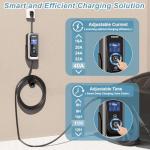 Portable Level 2 EV Charger for Tesla, 40A NACS Car Charger with 240V, 20FT Extension Cable, EV Charging Station【Only for Tesla Cars】