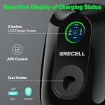 GRECELL Wall Charger for Tesla, ETL Certified 240V 48A Level 2 EV Charger for Tesla, NEMA 14-50 Home Charging Station, Bluetooth & WiFi Enabled Wall Chargers, Electric Vehicle Charge with 24.6' Cable
