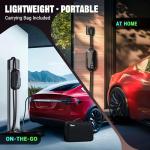 Tera 2025 New Level 2 Charger for Tesla 40A 25FT NACS ETL FCC Most Compact NEMA 14-50 Plug & NEMA 5-15 Level 1 Waterproof Patent IP66 Lightweight Portable EV Charger for Tesla Y/3/S/X Cybertruck P04