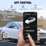 Tera Electric Vehicle Charger for Tesla: Level 2 32A 240V for NACS All Models 3 Y S X NEMA 14-50 Plug Portable & Wall Connector Dual Use Wi-Fi Enabled 25FT Cable P01