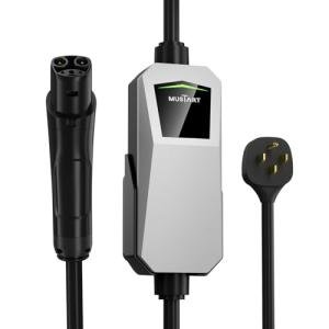 MUSTART Level 2 Tesla Charger, 40A Portable EV Charger with NEMA 14-50 Plug – Unlocking Convenience with One-Touch Release, Compatible with All Tesla Models & Cybertruck