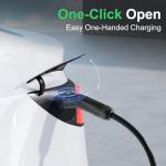 MUSTART Level 2 Tesla Charger, 40A Portable EV Charger with NEMA 14-50 Plug – Unlocking Convenience with One-Touch Release, Compatible with All Tesla Models & Cybertruck