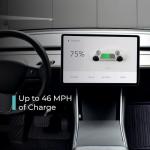 Lectron Tesla (NACS) V-Box Pro Electric Vehicle Charging Station (WiFi) 48 Amp with App Control - Level 2 EV Charger (240V) with NEMA 14-50 Plug/Hardwired Compatible with All Tesla Models S/3/X/Y