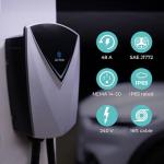 Lectron Tesla (NACS) V-Box Pro Electric Vehicle Charging Station (WiFi) 48 Amp with App Control - Level 2 EV Charger (240V) with NEMA 14-50 Plug/Hardwired Compatible with All Tesla Models S/3/X/Y