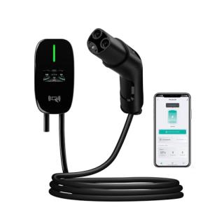 AWESAFE Level 2 EV Charger for Tesla, 48 Amp Wall Charger Hardwired WiFi Enabled, Smart APP Control Electric Vehicle Charging Stations - Home Use