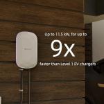 RIPPLEON Level 2 EV Charger 48 Amp 11.5KW J1772 Hardwired 240V Home Electric Car Charger Smart WiFi Enabled Electric Vehicle Charging Station ETL FCC EnergyStar Certified with 25ft Cable Black