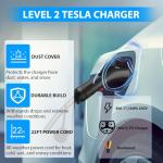 AWESAFE Level 2 EV Charger for Tesla, 48 Amp Wall Charger Hardwired WiFi Enabled, Smart APP Control Electric Vehicle Charging Stations - Home Use
