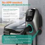 NexCyber Level 2 EV Charger(WiFi APP/Plug-Play), 32A, 25ft Cable ETL Certified, 240V NEMA 14-50p Plug/Hardwired, Home Level 2 EVSE Car Charger w/ J1772 Connector, Electric Vehicle Charging Stations