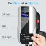 Level 2 EV Charger J1772 Fast Charging,EV Chargers for Home 40 Amp-Smart Display,Electric Car Charger 240V,Electric Vehicle Charging Stations Outdoor/Indoor,Charge Point NEMA 14-50 Home Flex, 25ft