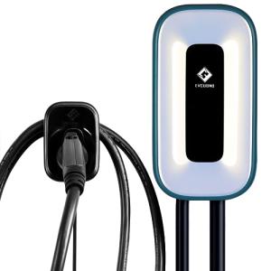 EVCUBNB EV Charger Level 2, Ultra Compact, Up to 50 Amp Charging Station for Home, 240V EVSE, Indoor/Outdoor, 23Ft Cable Level 2 EV Charger, Direct Charging，NEMA 14-50 Plug(4-Prong) or Hardwired