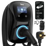 Tera for Tesla Electric Vehicle (EV) Charger: Level 2 J1772 2024 Fully Upgraded ETL Energy Star 48A with Manual Setting Amps & Schedule on Unit 240V