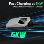 MUSTART Level 2 Tesla Charger, 25A Portable EV Charger with NEMA 14-30 Plug, 22 ft Cable – Unlocking Convenience with One-Touch Release, Compatible with All Tesla Models & Cybertruck