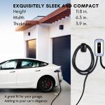 EVCUBNB EV Charger Level 2, Ultra Compact, Up to 50 Amp Charging Station for Home, 240V EVSE, Indoor/Outdoor, 23Ft Cable Level 2 EV Charger, Direct Charging，NEMA 14-50 Plug(4-Prong) or Hardwired
