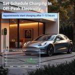 GODIAG Home Level 2 EV Charger, 40Amp, 9.6kw 240V, Wall-Mount Electric Vehicle Charging Station with 25FT Cable-40inch NEMA 14-50 Plug