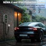 GODIAG Home Level 2 EV Charger, 40Amp, 9.6kw 240V, Wall-Mount Electric Vehicle Charging Station with 25FT Cable-40inch NEMA 14-50 Plug