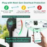 IYILO Level 2 EV Charger 240V 40A NEMA 14-50P (Default), Max 48A via Hardwire Electric Vehicle Charging Station, Dual Temp Sensors in Plug & Connector for EV Safety, J1772, WiFi, ETL, 25' Cable, RFID