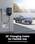 ELECQ Smart Level 2 EV Charger, Active Load Management, Solar EV Charging Mode, Wi-Fi Enabled, OCPP Compatible & Future-Proof, 40A NEMA 14-50 Plug-in EV Charger for Home with J1772 Connector
