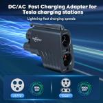 Upgraded 2-in-1 Tesla to CCS & J1772 Adapter DC/AC Fast Charging, Compatible with Tesla Superchargers & Tesla High Powered Connectors, Destination Chargers & Mobile Connectors