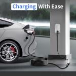 Wissandric EV Charger Extension Cable 25FT 50A Level 2 - Heavy Duty J1772 Extension Cord, 240V Waterproof 8 Gauge UL Certified EV Charging Extension Cord (25FT,50A)