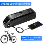 SEENRONGYUAN 48V Ebike Battery, Lithium Battery with 30A BMS for 0-1000W Motor, Includes USB Output, Safe Lock, Led Indicator Light and XT60 Connector(48V 16AH)