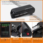 LGECOLFP 48V 20AH Lithium ion Battery Pack with USB Port 5Pin Battery Base XT60 Plug 30A BMS Fit for 1000W-250W Motor