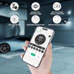 Vickxsii Level 2 EV Charger Electric Vehicle Charging Stations Hardwired 48 Amp 240V NEMA 14-50 J1772 Connector 11.5KW Wall-Mounted EV Charger FCC ETL ROHS Certified for EVs/PHEVs (WiFi APP/Plug-Play)