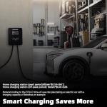 Vickxsii Level 2 EV Charger Electric Vehicle Charging Stations Hardwired 48 Amp 240V NEMA 14-50 J1772 Connector 11.5KW Wall-Mounted EV Charger FCC ETL ROHS Certified for EVs/PHEVs (WiFi APP/Plug-Play)